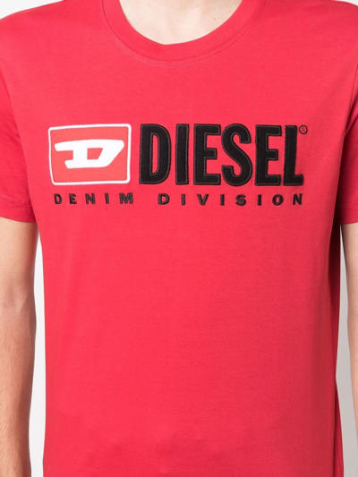 Shop Diesel T-diegor-div In Red