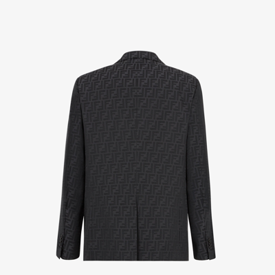 Shop Fendi Blazer Ff In Black