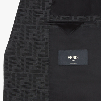 Shop Fendi Blazer Ff In Black