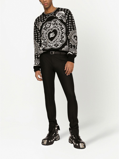 Shop Dolce & Gabbana Pullover Con Logo In Black