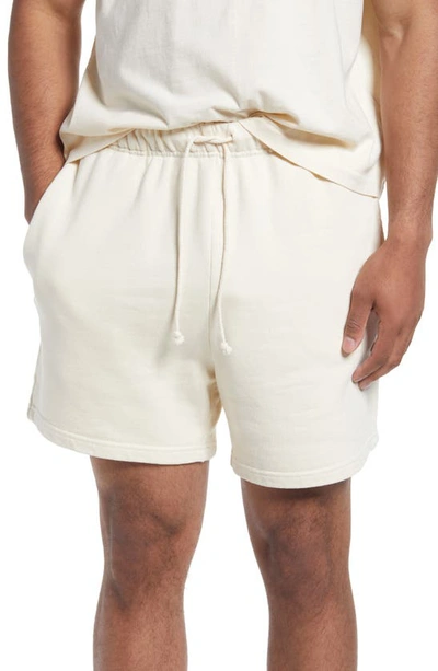 Shop Elwood Core French Terry Sweat Shorts In Vintage Sand