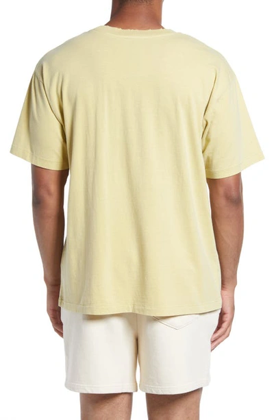 Shop Elwood Core Oversize Cotton Jersey T-shirt In Vintage Yellow