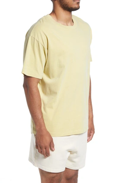 Shop Elwood Core Oversize Cotton Jersey T-shirt In Vintage Yellow