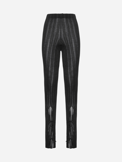 Shop A. Roege Hove Ara String Ribbed Knit Trousers