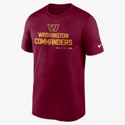 Shop Nike Men's Dri-fit Community Legend (nfl Washington Commanders) T-shirt In Red