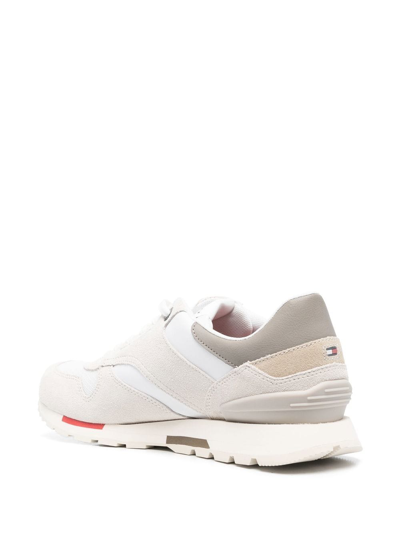 Shop Tommy Hilfiger Retro Runner Low-top Sneakers In Weiss