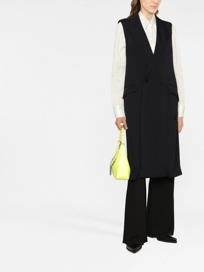 Karl Lagerfeld Peak-lapels Double-breasted Vest In Schwarz