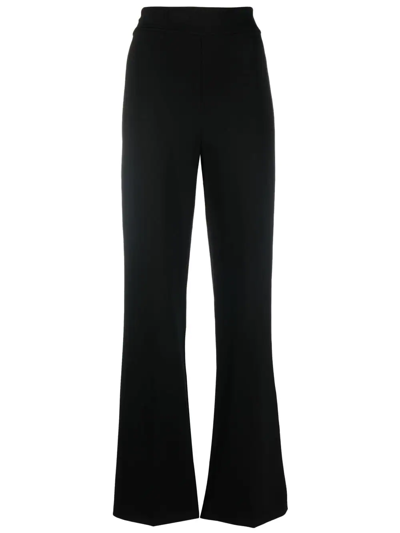Shop Pinko High-waisted Flared Trousers In Schwarz