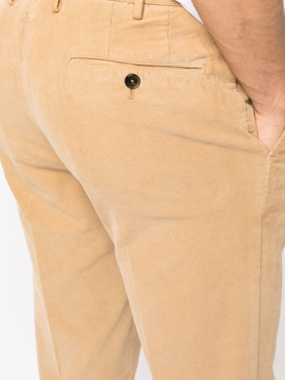 Pt Torino Slim Fit Cotton Twill Chino Pants In Nude