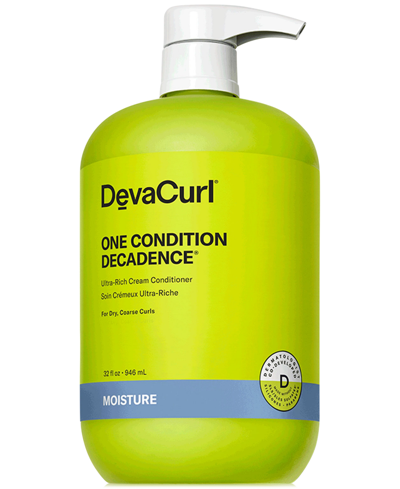 Shop Devacurl One Condition Decadence Ultra-rich Cream Conditioner, 32 Oz, From Purebeauty Salon & Spa