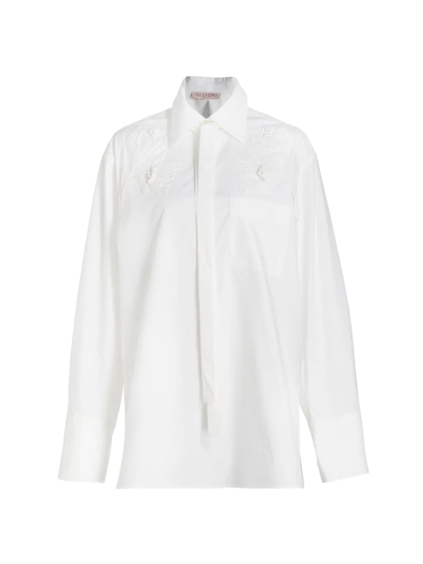 Valentino oversized cotton shirt - White