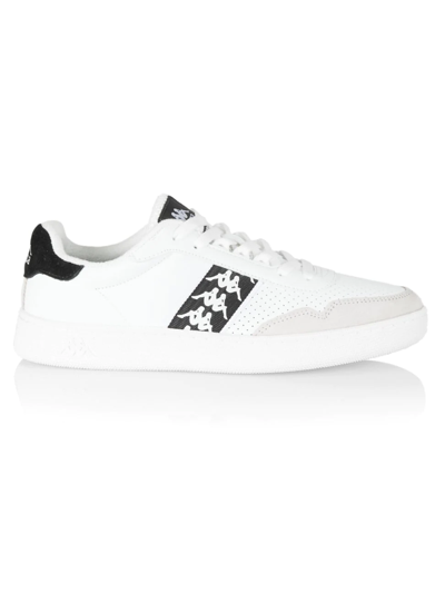 Kappa 222 Banda Barnel Leather Sneakers In White Black | ModeSens