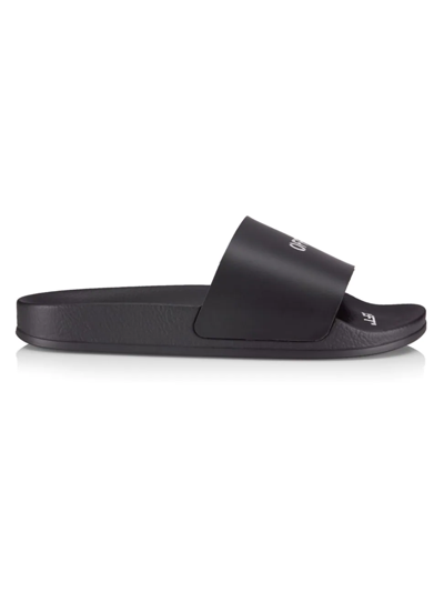 Shop Off-white Women's Woman's Off Stamp Slides In Black White