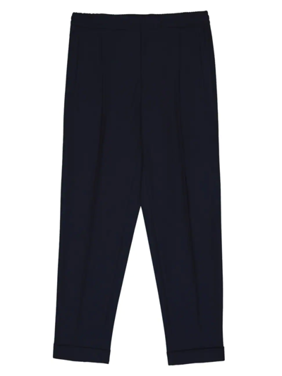Shop Reiss Men's Brighton Pleated Pants In Bright On Navy