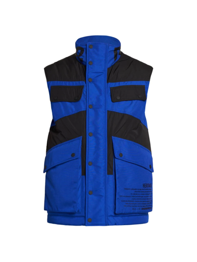 Shop Dsquared2 Men's Arctic Maxi Vest In Ink Blue