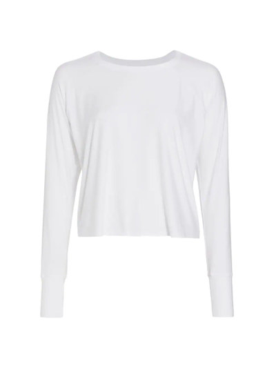 Shop Beyond Yoga Women's Featherweight Daydreamer Pullover In Cloud White