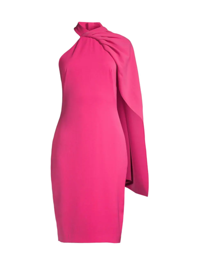 Shop Black Halo Women's Zion Cocktail Sheath Dress In Berry Pink