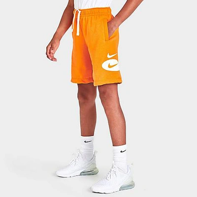 Boys Sportswear Swoosh Pack Shorts in Orange/Kumquat Size Small Cotton/Polyester/Fleece Finish Line Boys Sport & Swimwear Sportswear Sports Shorts 