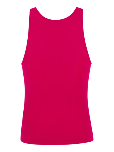 Shop Palm Angels Classic Logo Tank Top In Pink