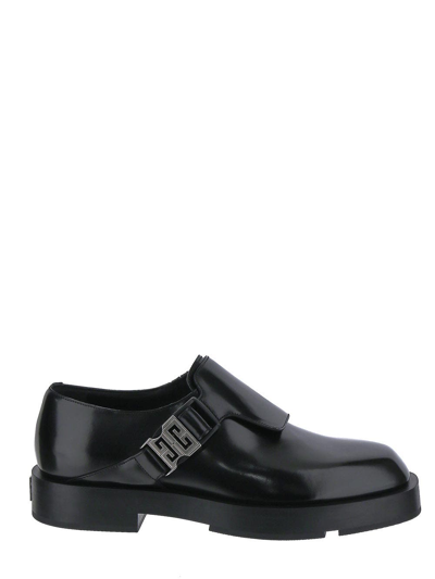 Shop Givenchy Squared Derby In Black