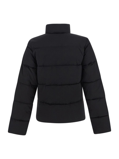 Shop Givenchy Logo Down Jacket In Black