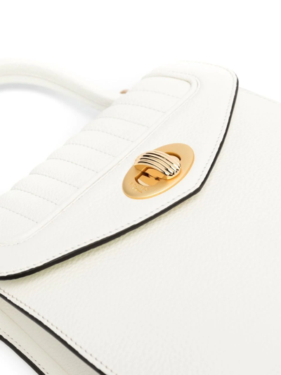 Delage Quilted-finish Tote Bag In White