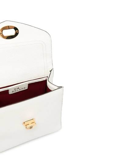 Delage Quilted-finish Tote Bag In White