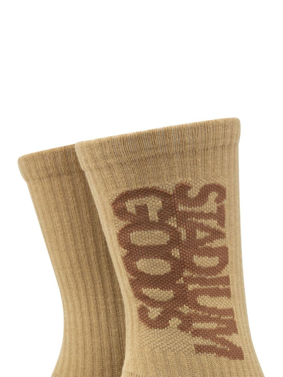 Stadium Goods Logo-print Crew Socks In Neutrals