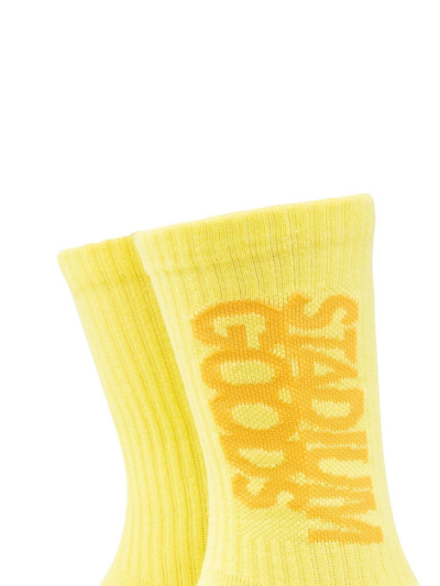 Shop Stadium Goods Crew "marmalade V2" Socks In Yellow
