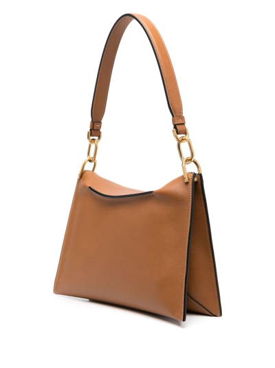 Shop Tod's Kate Chain-detail Shoulder Bag In Brown