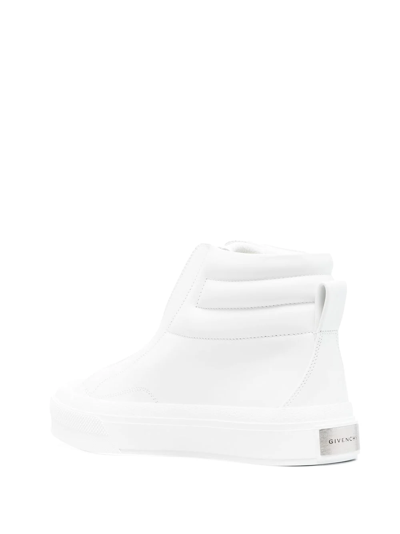 Shop Givenchy Zip-up High-top Sneakers In White