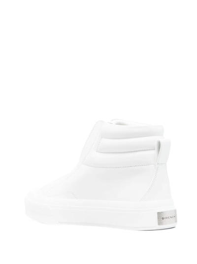 Givenchy Zip-up High-top Sneakers In White