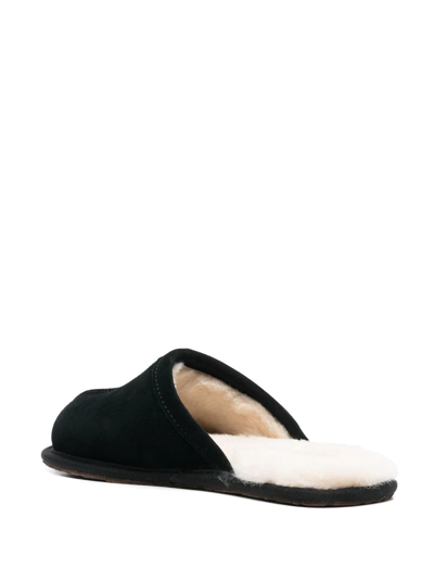 Shop Ugg Scuff Suede Slippers In Black