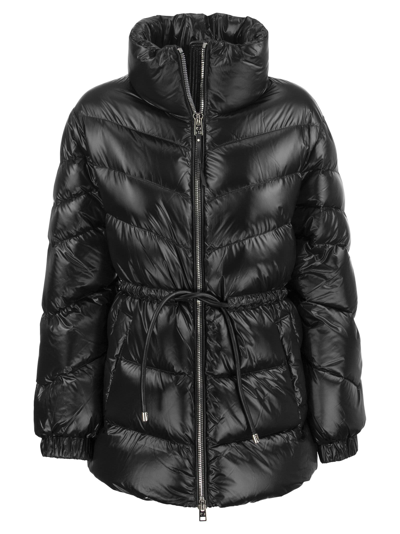 Shop Woolrich Aliquippa Puffy - Medium Nylon Down Jacket In Black