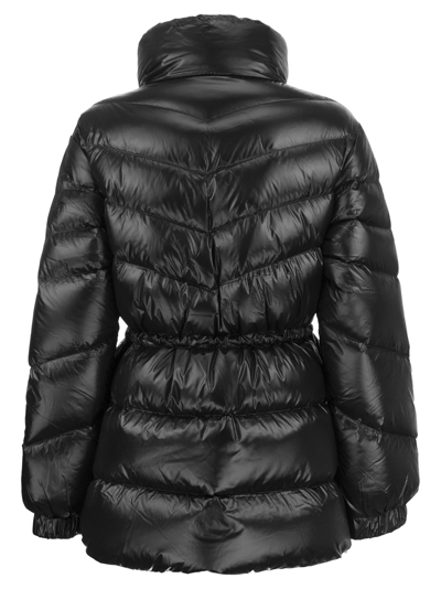 Shop Woolrich Aliquippa Puffy - Medium Nylon Down Jacket In Black