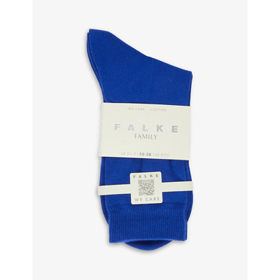 Shop Falke Women's 6065 Imperial Family Brand-print Stretch-cotton Blend Socks