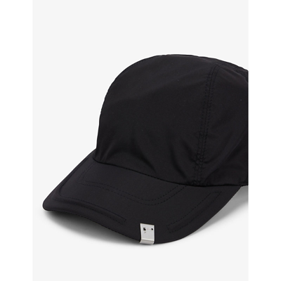 Shop Alyx Lightercap Curved-peak Woven Baseball Cap In Black