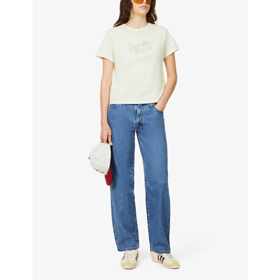 Levi's 501 Original Cropped Jeans In Charleston Fun In Hold My Purse