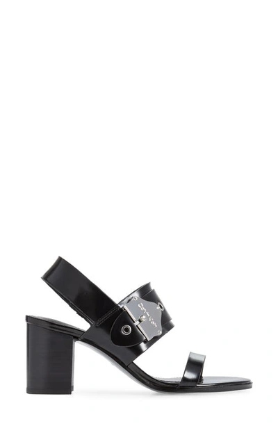 Shop Calvin Klein Carlita Strap Sandal In Black Leather