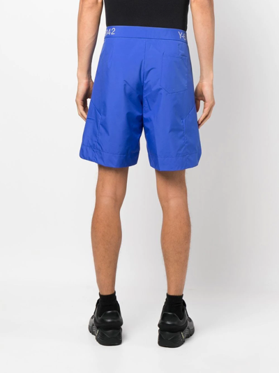 Shop A-cold-wall* Nephin Belted Bermuda Shorts In Blau