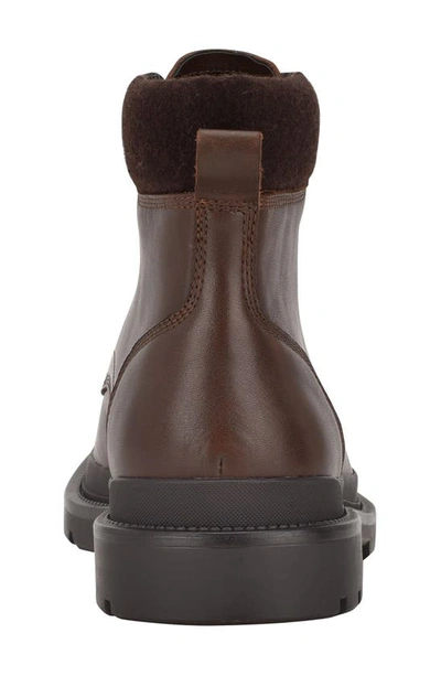 Shop Calvin Klein Trophy Lace-up Boot In Coffee