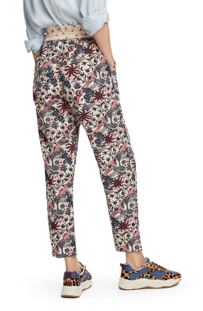 Shop Scotch & Soda Floral Print Track Pants In Combo B