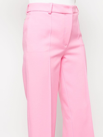Shop Blumarine Wide Leg Trousers In Pink