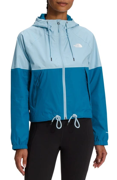 Shop The North Face Antora Waterproof Rain Jacket In Beta Blue/ Banff Blue