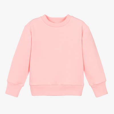 Shop Givenchy Girls Pink Chito Dog Logo Sweatshirt