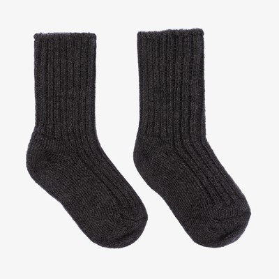 Shop Joha Dark Grey Thermal Wool Socks