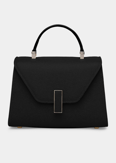 Shop Valextra Iside Xs Leather Top-handle Bag In Nn Nero