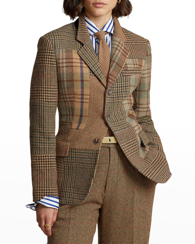 Polo Ralph Lauren Patchwork-check Tweed Blazer | ModeSens