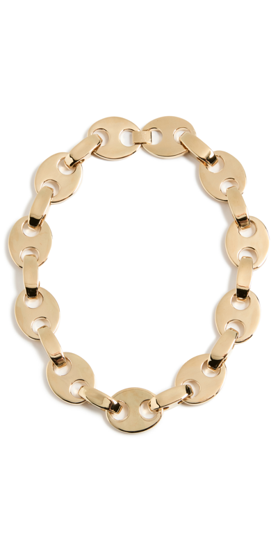 Shop Rabanne Eight Necklace In P710 Gold