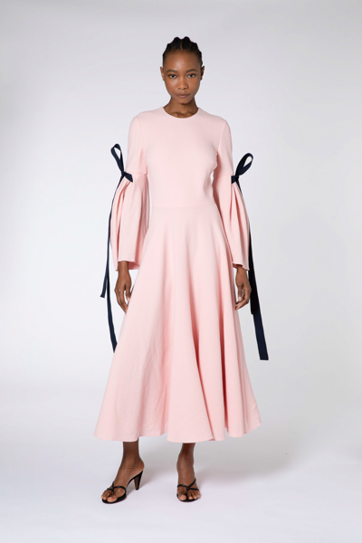 Shop Roksanda Bow Sleeve Midi Dress